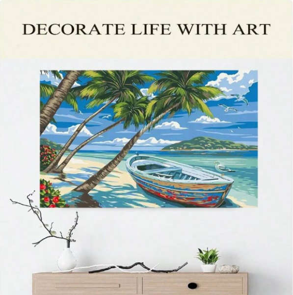 Cross-Stitching: Seaside Paradise