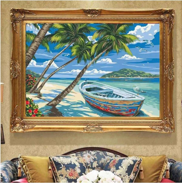 Cross-Stitching: Seaside Paradise