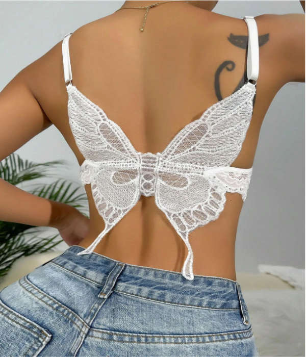 Butterfly Backless Cami Bralette