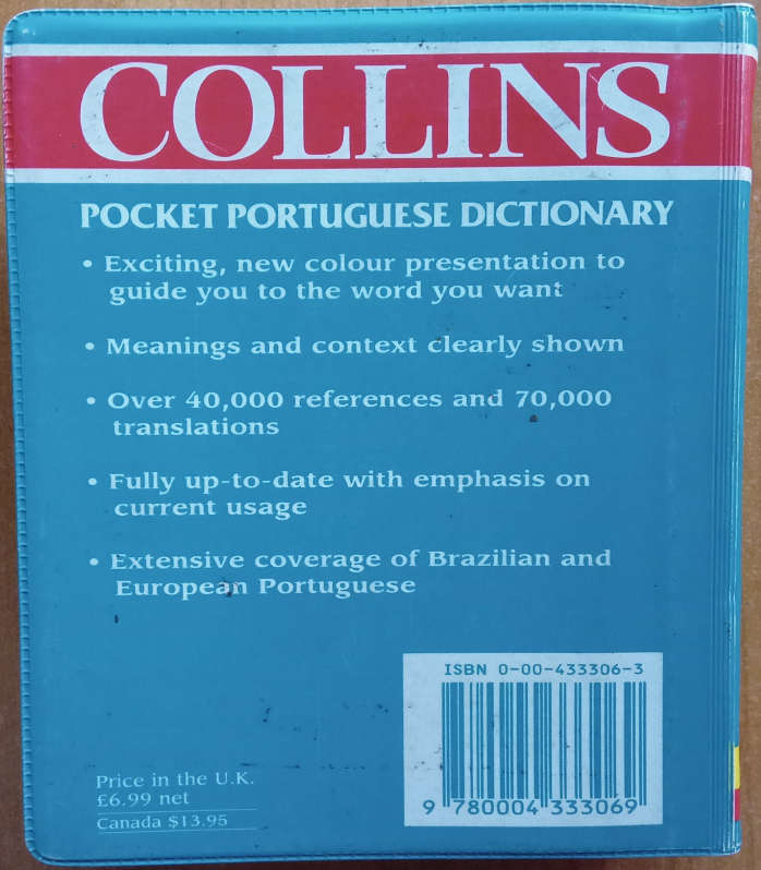 Portuguese Pocket Dictionary Second-Hand Book