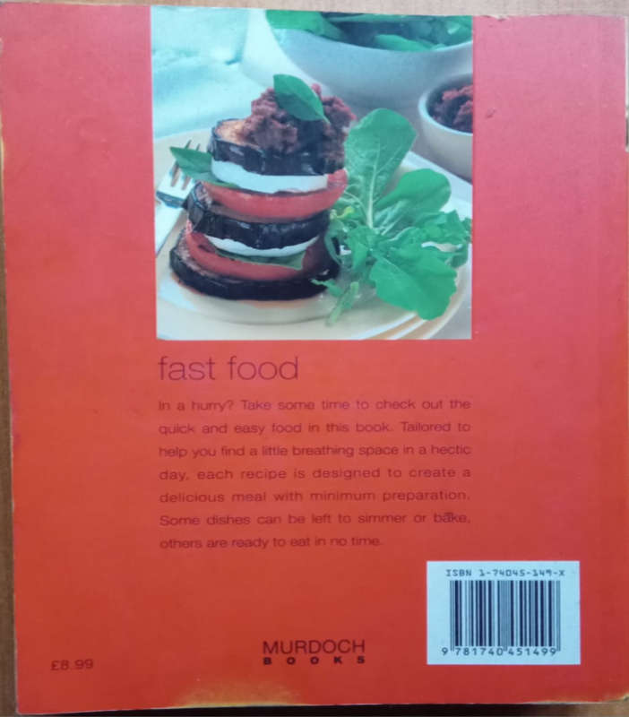 Fast Food Second-Hand Recipe Book