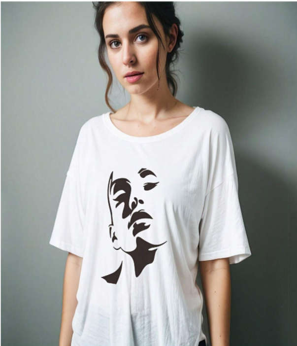 PVC Stencil: 4pc Female Face Silhouette