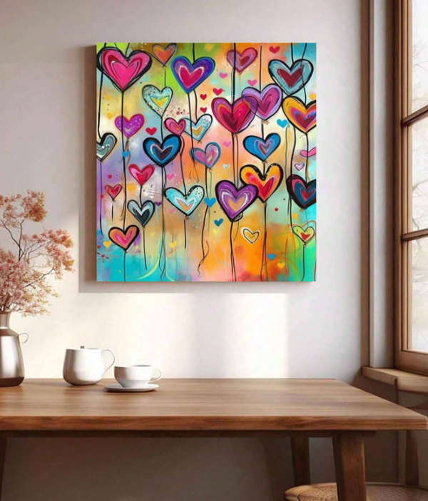 Paint by Numbers: Hearty Art!
