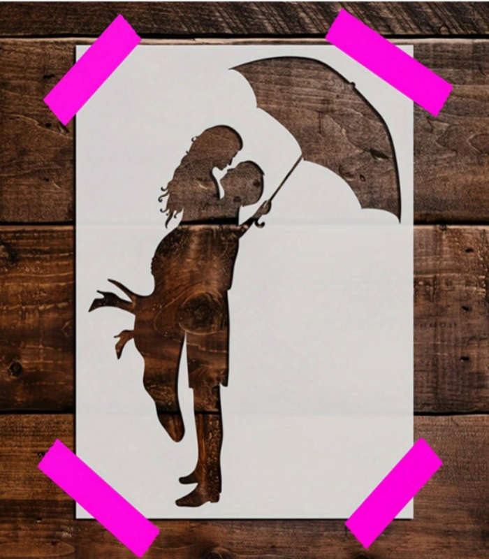 PVC Stencil: 1pc Love is in the Air!