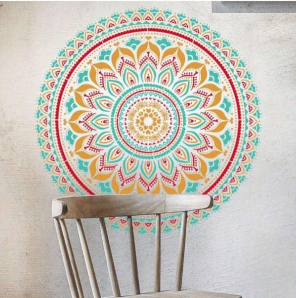 PVC Stencil: 1pc Mandala Art