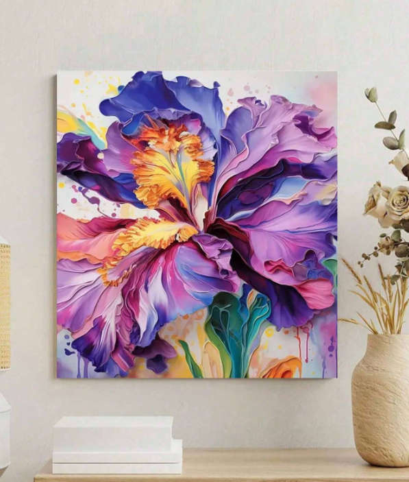 Paint by Numbers: Purple Iris