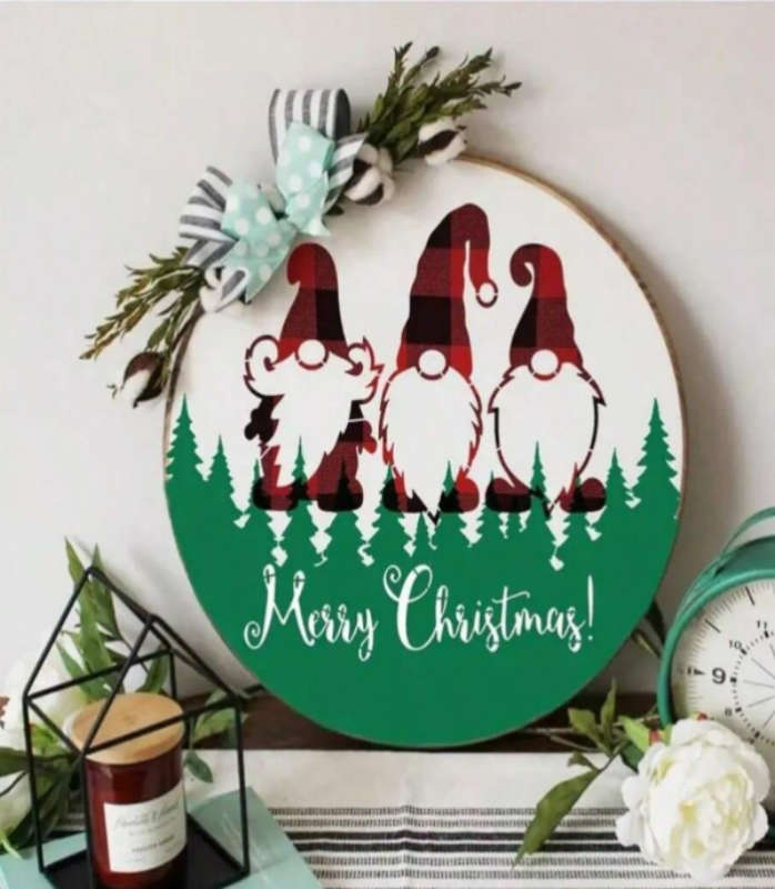 PVC Stencil: 10pc Christmas Pine Trees