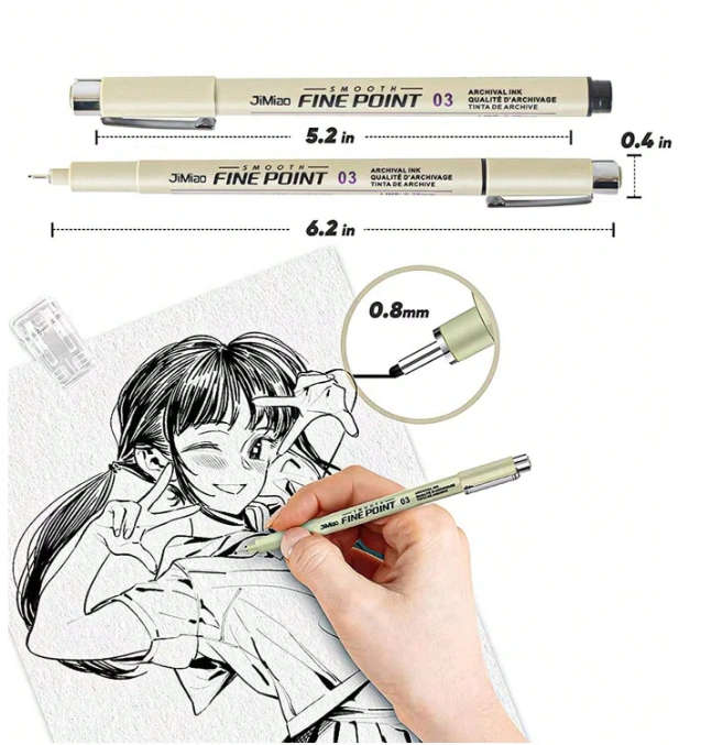 12pc Needle Point Pen Set