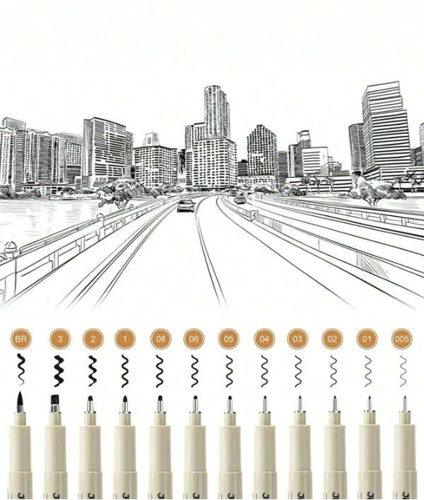 12pc Needle Point Pen Set