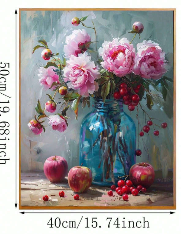 Paint by Numbers: Apples and Flowers