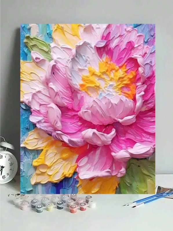 Paint by Numbers: Beautiful Flower Painting