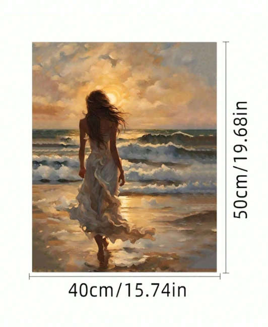 Paint by Numbers: Beauty in Golden Sunset
