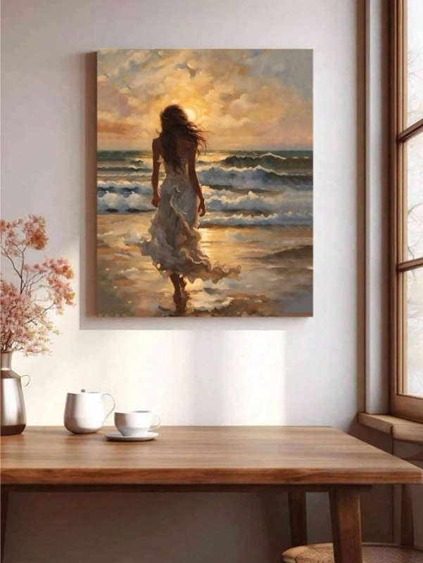 Paint by Numbers: Beauty in Golden Sunset