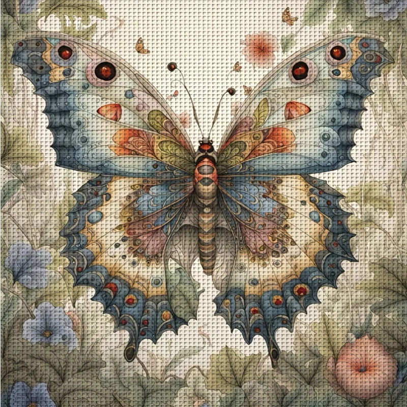 Cross-Stitching: Butterfly