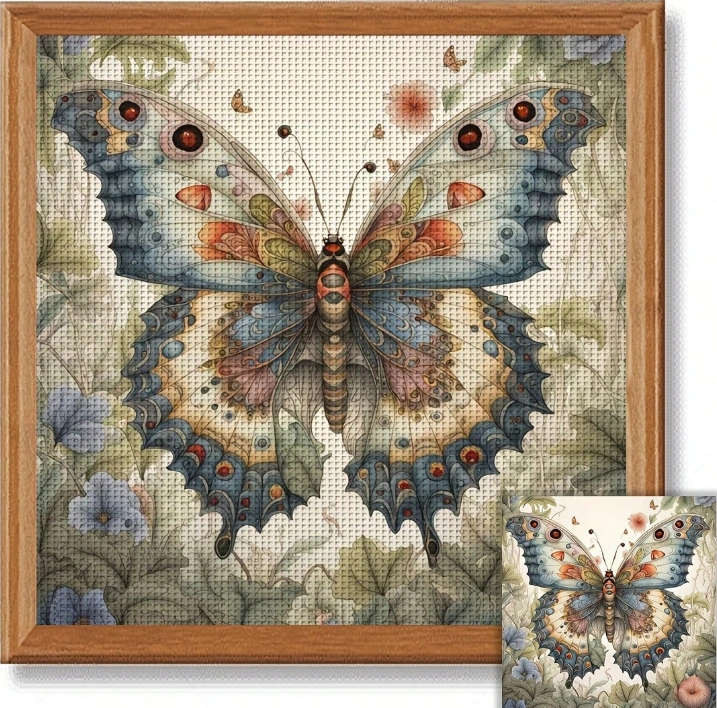 Cross-Stitching: Butterfly