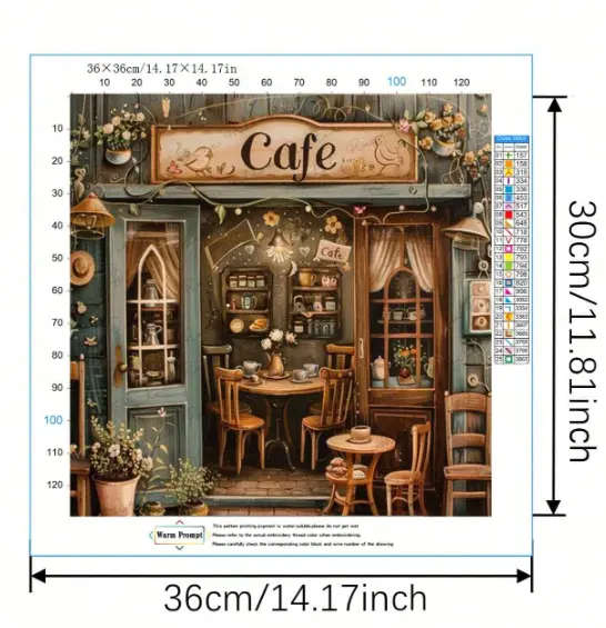 Cross-Stitching: Cosy Cafe