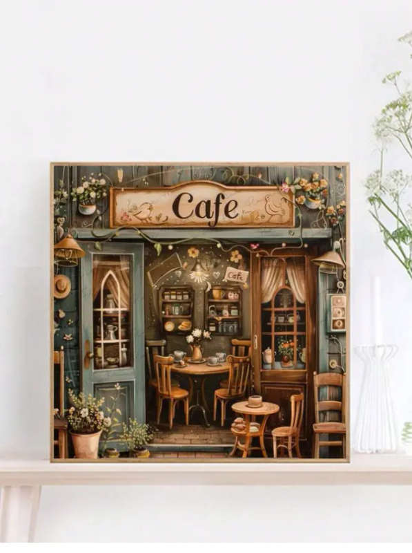 Cross-Stitching: Cosy Cafe