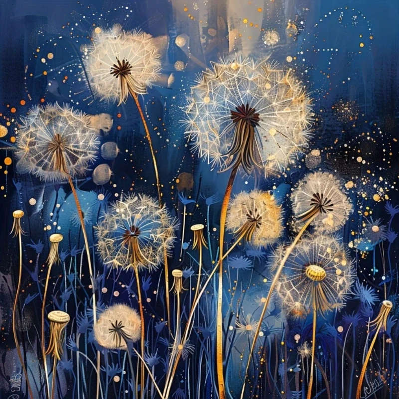 Diamond Dotting: Dandelion Magic