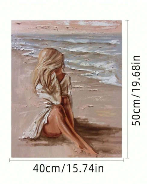 Paint by Numbers: Lone Beauty at the Beach