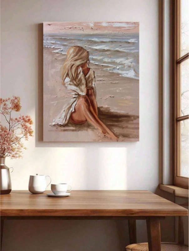 Paint by Numbers: Lone Beauty at the Beach