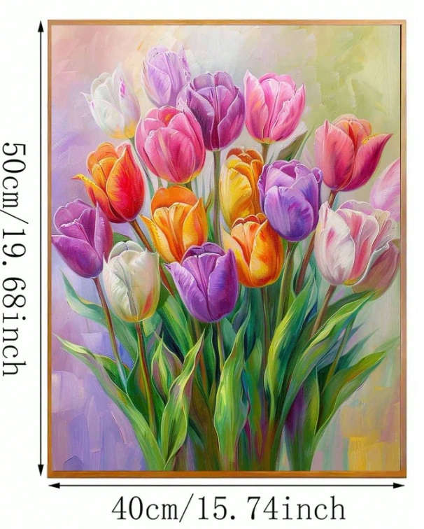 Paint by Numbers: Pretty Tulips