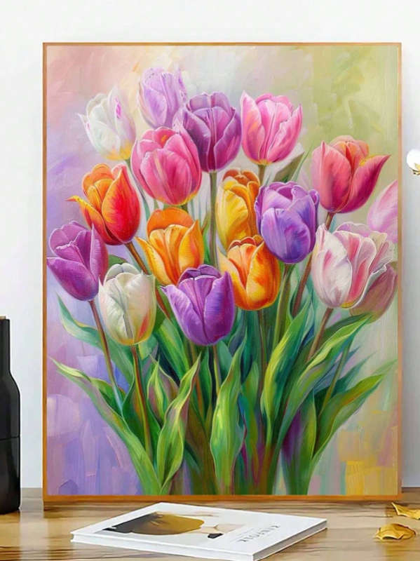Paint by Numbers: Pretty Tulips