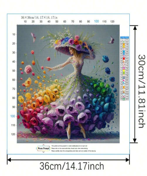 Cross-Stitching: Rosy Ballerina