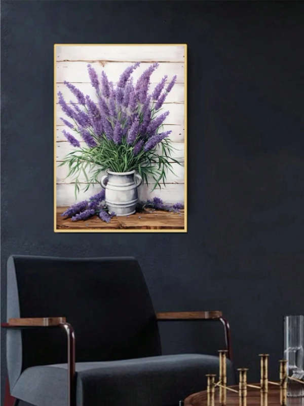 Diamond Dotting: Vase of Lavender
