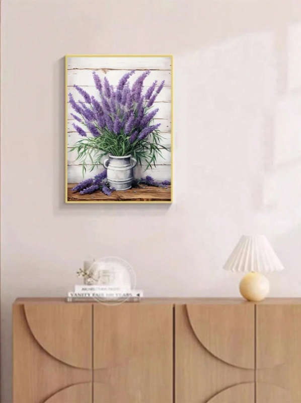 Diamond Dotting: Vase of Lavender