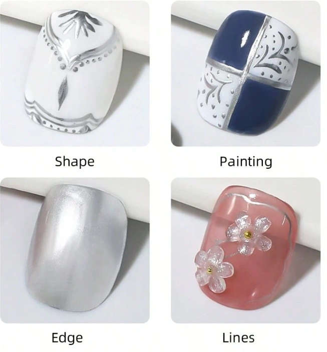 XEIJAYI Liquid Metallic Silver Gel Nail Polish
