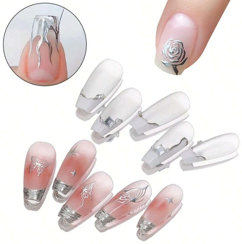 XEIJAYI Liquid Metallic Silver Gel Nail Polish