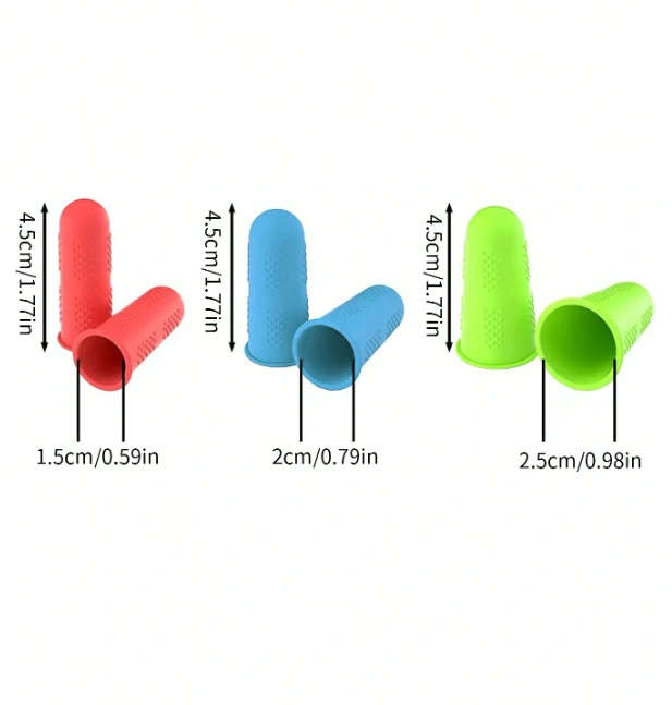 3pcs Silicone Finger Protectors