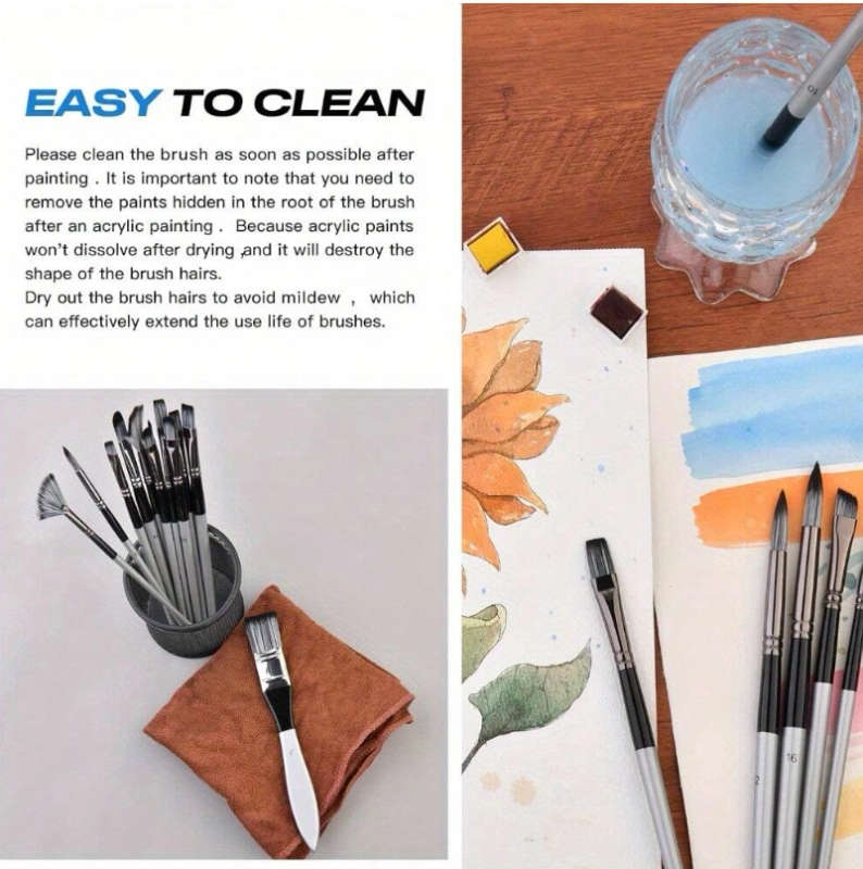 Dom Delfim 24pcs Set Paint Brush Set