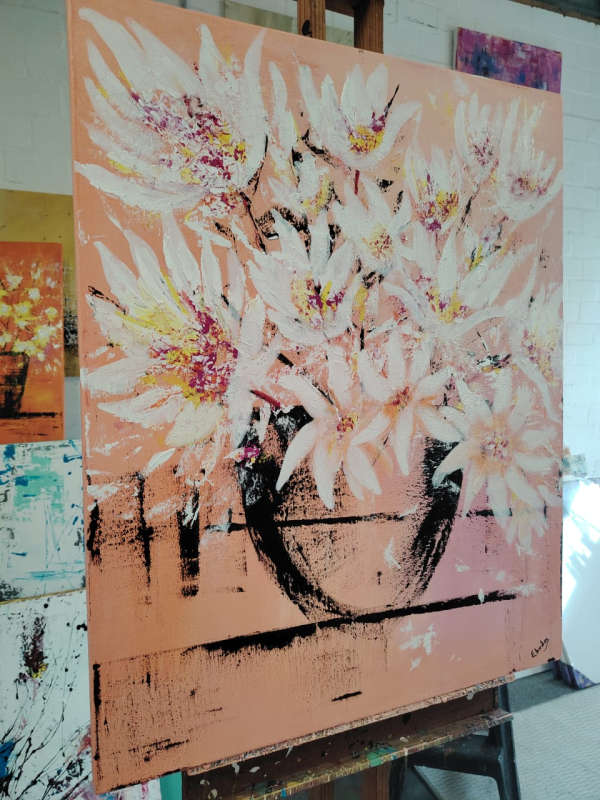 Acrylic Painting - Paint Her Flowers No.10