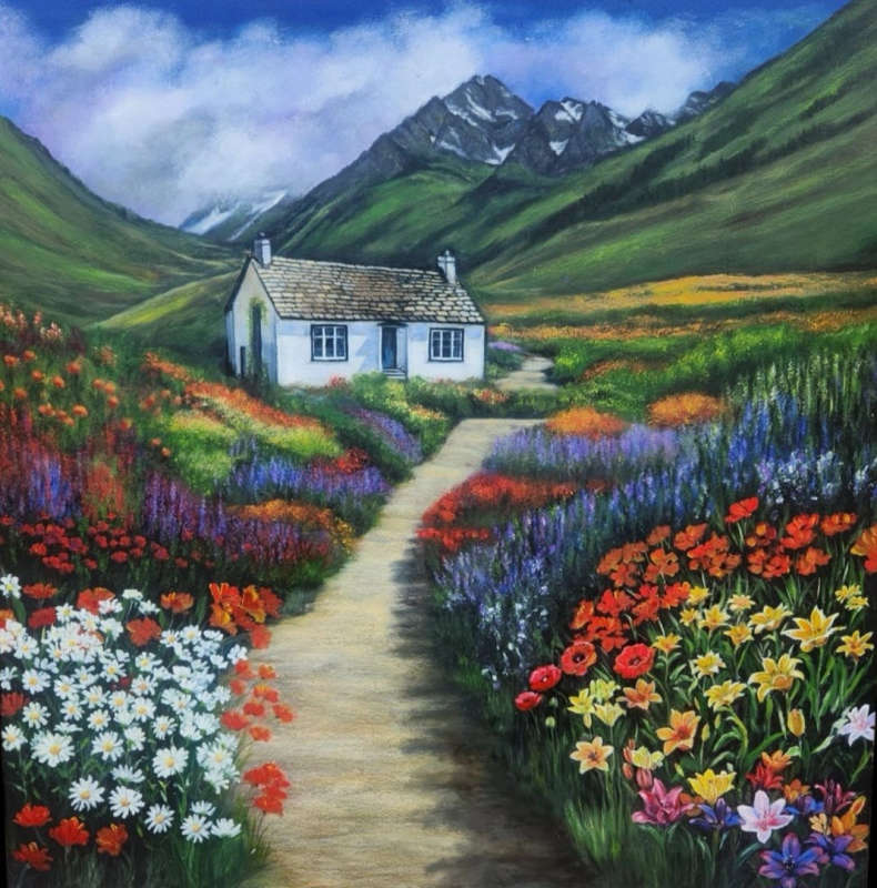 Original Oil Painting - The Path Home