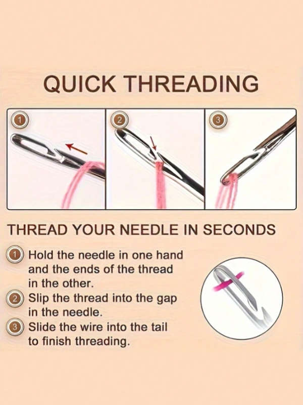 30pcs Self-Threading Needle Set