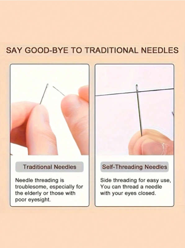 30pcs Self-Threading Needle Set