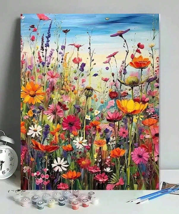 Paint by Numbers: Wildflowers Delight