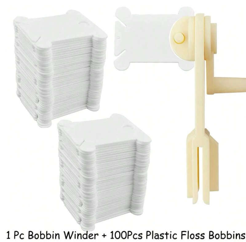 100pcs Plastic Floss Bobbins