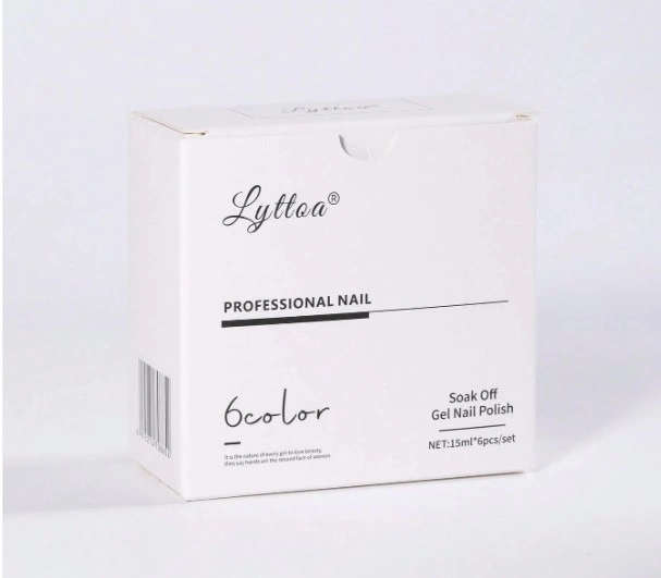 6 Set LYTTOA Gel Nail Polish  Shades 406 - 410 and 384