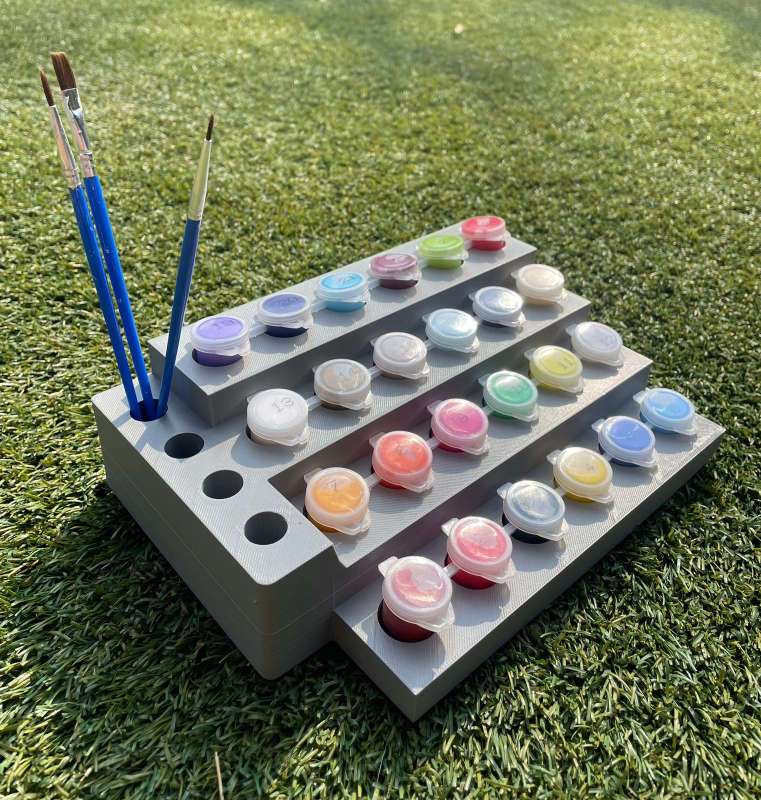 Brush and Paint Holder