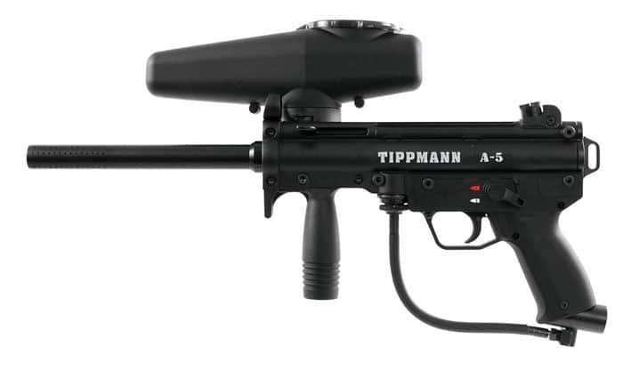 Tippmann A-5 with Response Trigger .68 Caliber Paintball Marker