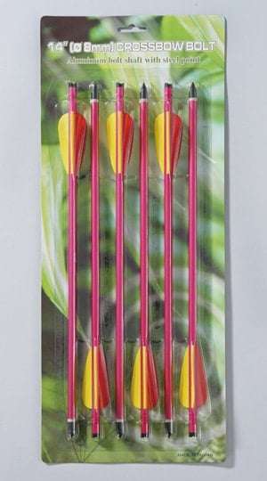 MK-AL14/6R #2018  CROSSBOW BOLTS (6PCS CARD)