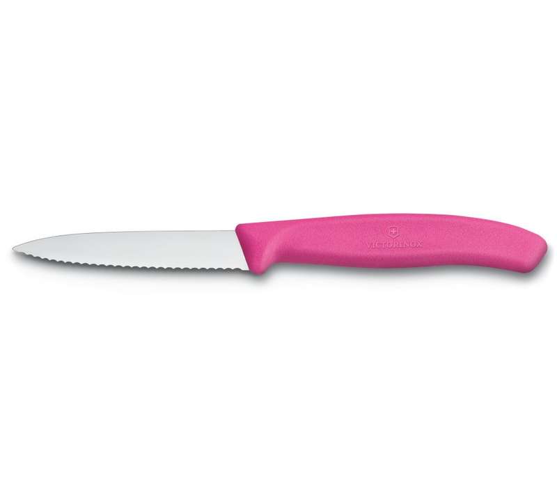 Victorinox Swissclassic Paring Knife Wavy Edge Pink V6.7636.l115