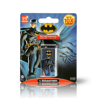 BATMAN 9V 6LR61 ALKALINE BATTERIES SINGLE PACK