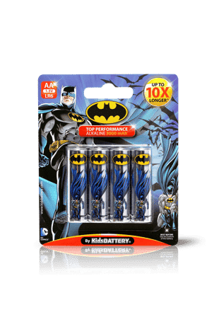 Batman LR6 AA Alkaline Batteries 4pack