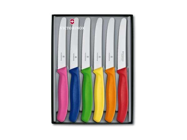 VICTORINOX Swiss Classic Table Knife Set in Bold Colours