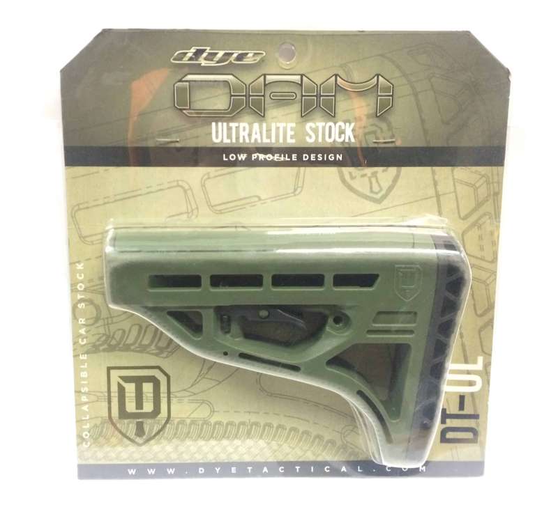 DYE DAM PAINTBALL MARKER ULTRALITE STOCK OLIVE