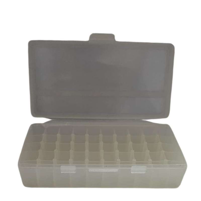 PLASTIC AMMO CASE MEDIUM CLEAR 50 PIECE