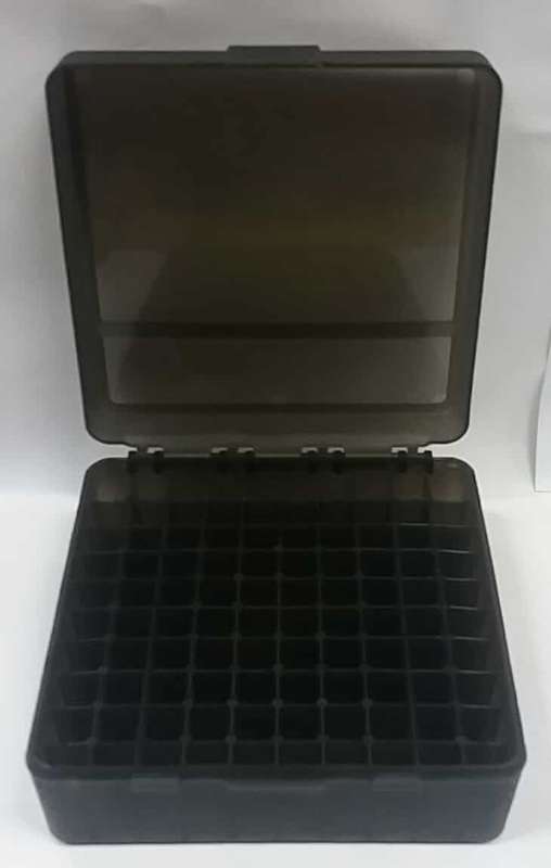 PLASTIC AMMO CASE LARGE BLACK 100 PIECE